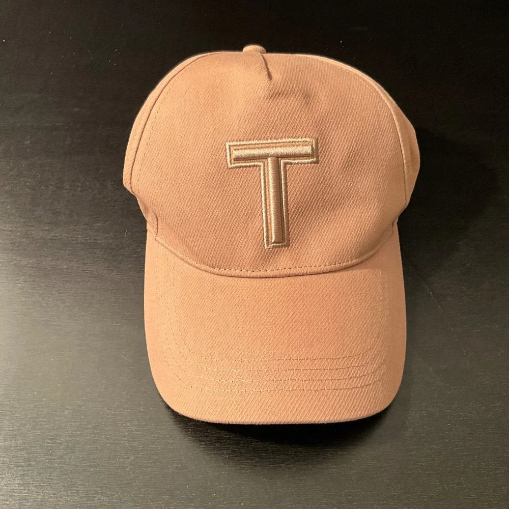 Ted Baker London Baseball‎ Cap Hat Menswear Logo Tan Neutral Casual